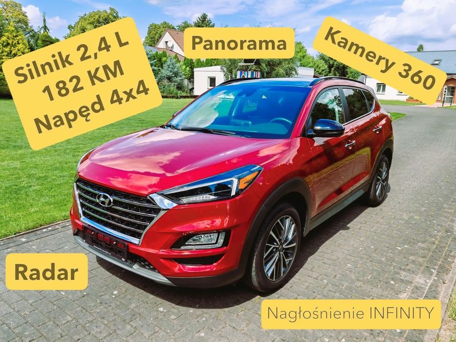 Hyundai Tucson 2.4 L 182 KM - Stan idealny