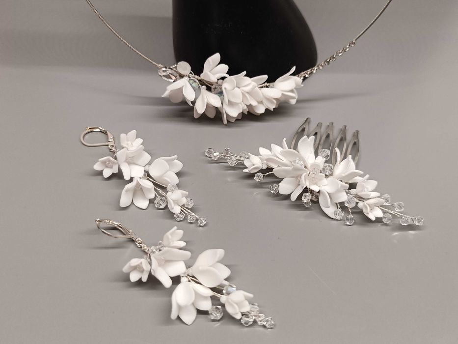 Komplet biżuterii ślubnej