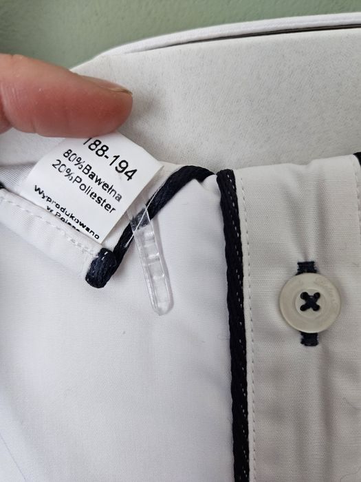 Nowa biała koszula wizytowa męska Pietro Monnti Slim Fit rozm. 41 L