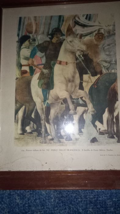 Quardo do século xv bem antigo e bem conservado do tempo