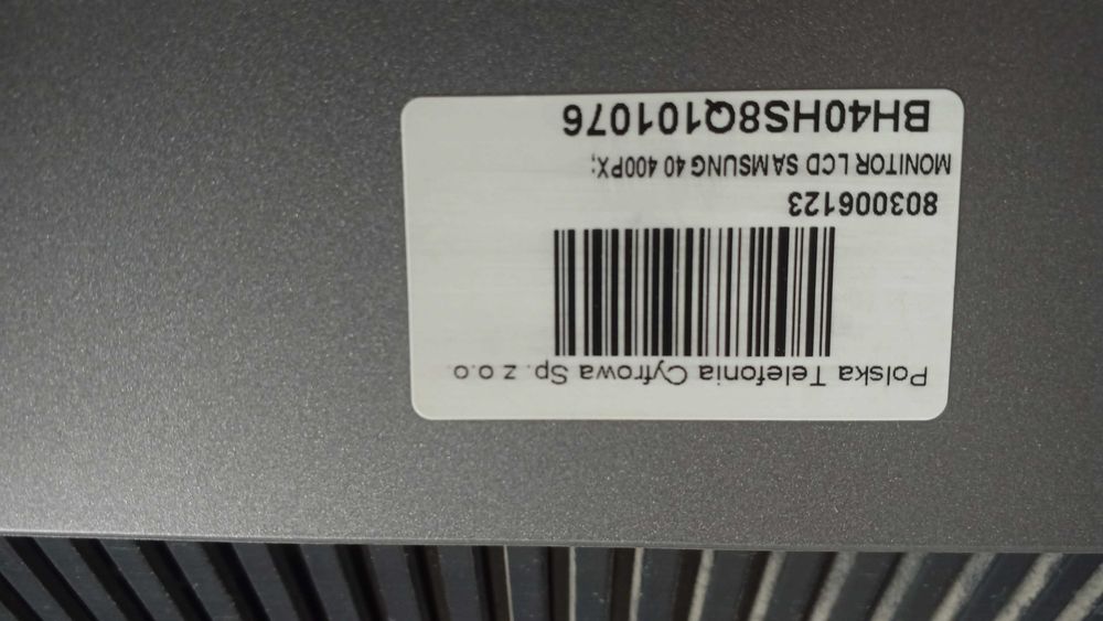 Monitor przemysłowy Samsung 400PX 40  ls40bhtns/edc