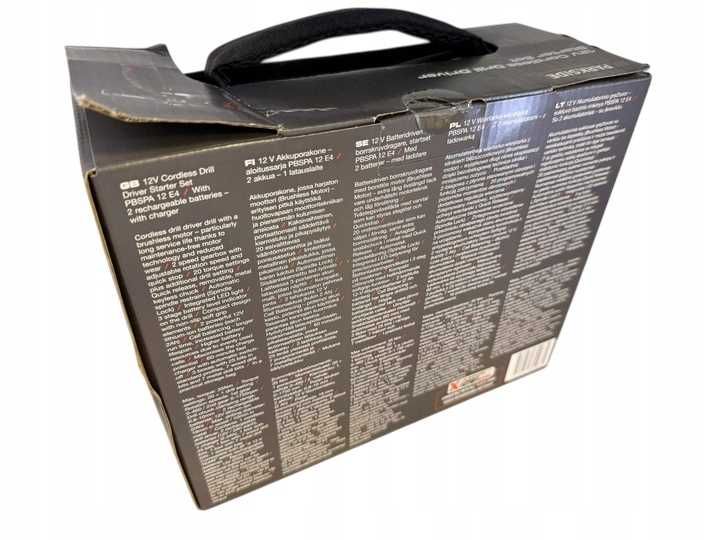 Akumulatorowa wiertarko-wkrętarka Parkside 12V PBSPA 12 E4 | NOWA |