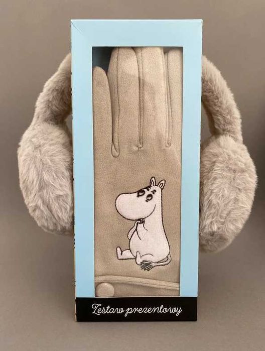 Nowy zestaw prezentowy nauszniki i rękawiczki Moomin Muminki Warszawa