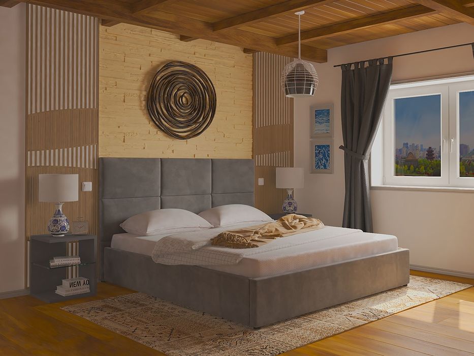 Cama c/ estrado elevatório • COMO NOVA.