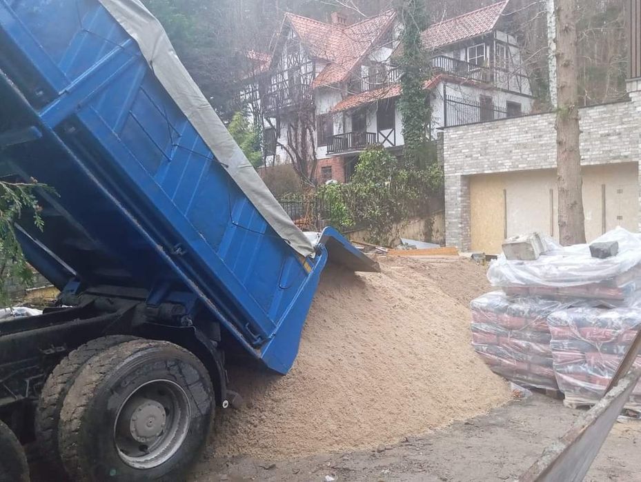 Piasek,pospółka,,żwir, tluczen. Wywóz ziemi,gruzu