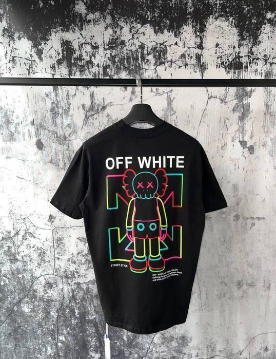 OFF-white x kaws футболка оверсайз мужская оригинал