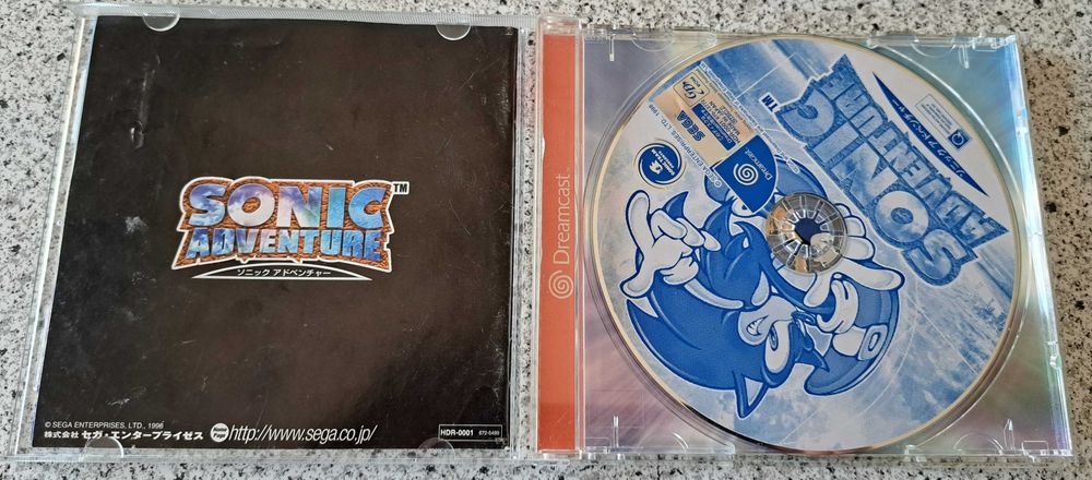 Gra Sonic Adventure, Dreamcast , pierwsza gra w katalogu DC, import Japonia