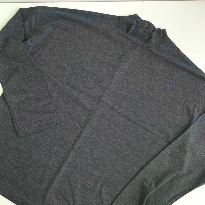 ciemnoszary sweterek z golfem oversize Stradivarius 36 / S długi rękaw