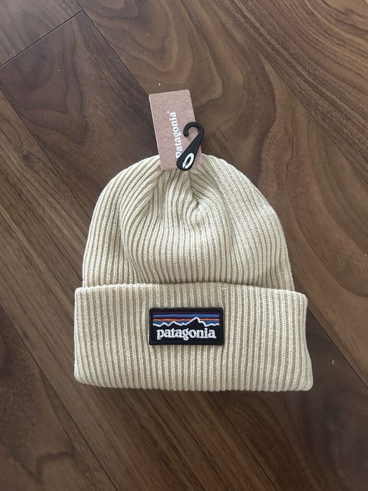 Nowa czapka zimowa Patagonia beżowa 100% bawełna