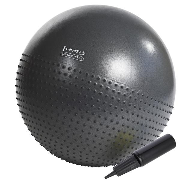 Yb03 75cm Dark Gray Piłka Gimnastyczna Masujaca Hms Pozostałe Fitness