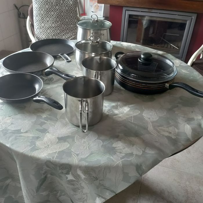 Tachos, panelas, certãs em inox