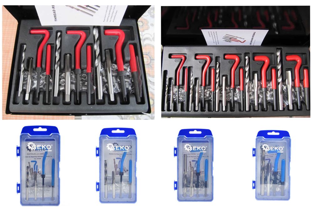 Набор для ремонта резьбы  М5-М12 88-131 ел, GEKO G02789- G02790