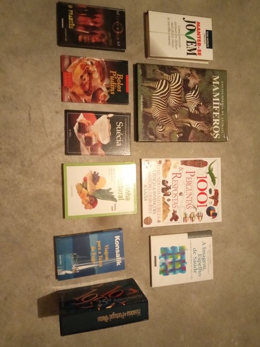 Lote de 10 livros de receitas e saúde