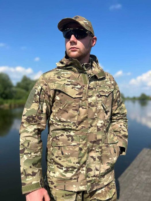 Тактична чоловіча військова весна|літо|осінь куртка парка М65 Han Wild Мультикам S-3XL