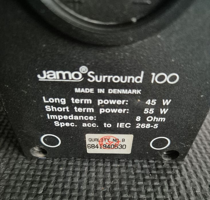 Kolumny satelity 2 szt. marki JAMO Surround SAT 100 o mocy 55 W