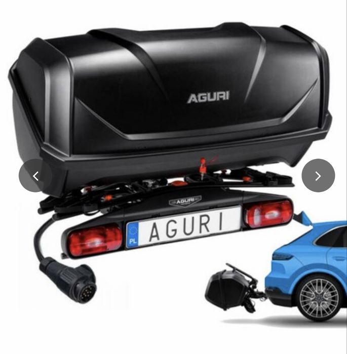 ZESTAW BAGAŻNIK ROWEROWY NA HAK Aguri Active Bike na 2 rowery