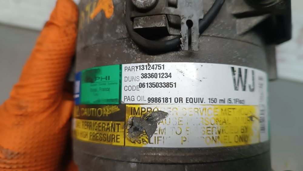 Compressor Ar Condicionado OPEL ASTRA H 1.7 CDTI (L48) (74 kW / 100 cv) [03.2004 - 10.2010] Z 17 DTH - 13124751 1.7 CDTI (L48) (74 kW / 100 cv) [03.20