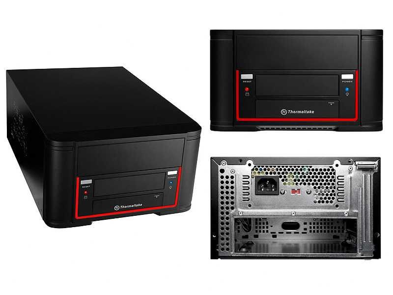 [Usado] Computador Mini-ITX com caixa Thermaltake Element Q + CPU Celeron J4125 + 16GB RAM