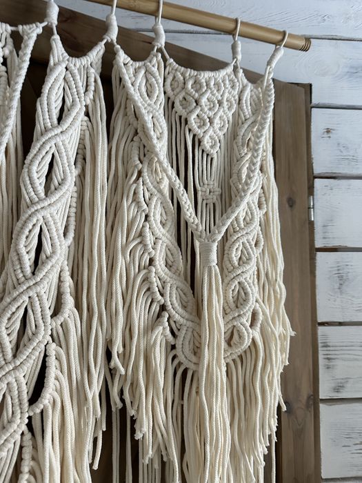 Makrama ścianka makramowa boho na wesele ślub do zdjęć komunie chrzest