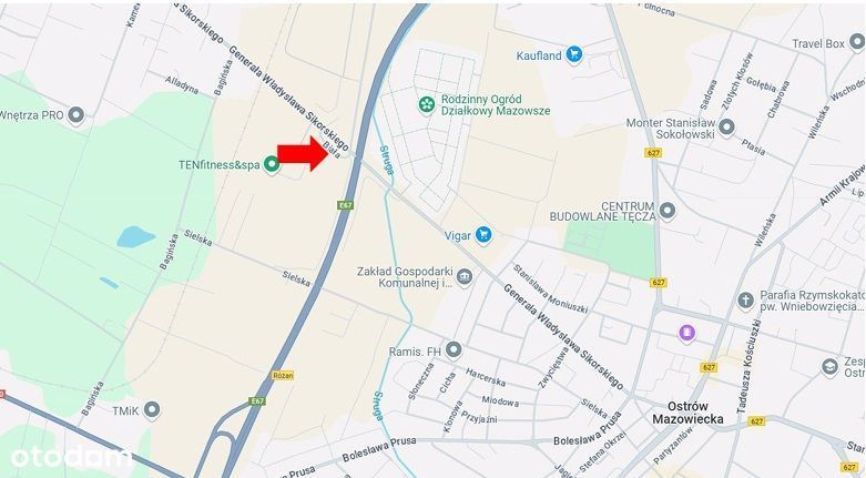 Działka usługowa/inwestycyjna U10, 8 545 m² - S8, S61 ViaBaltica - Widok 2