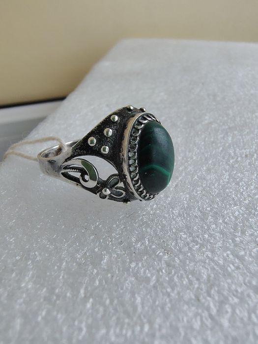 Перстень женский советы Малахит 875 Звезда