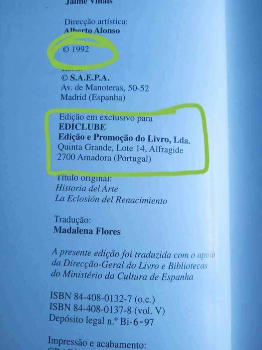Tesouros Artísticos do Mundo da Ediclube de 1992 colecção completa