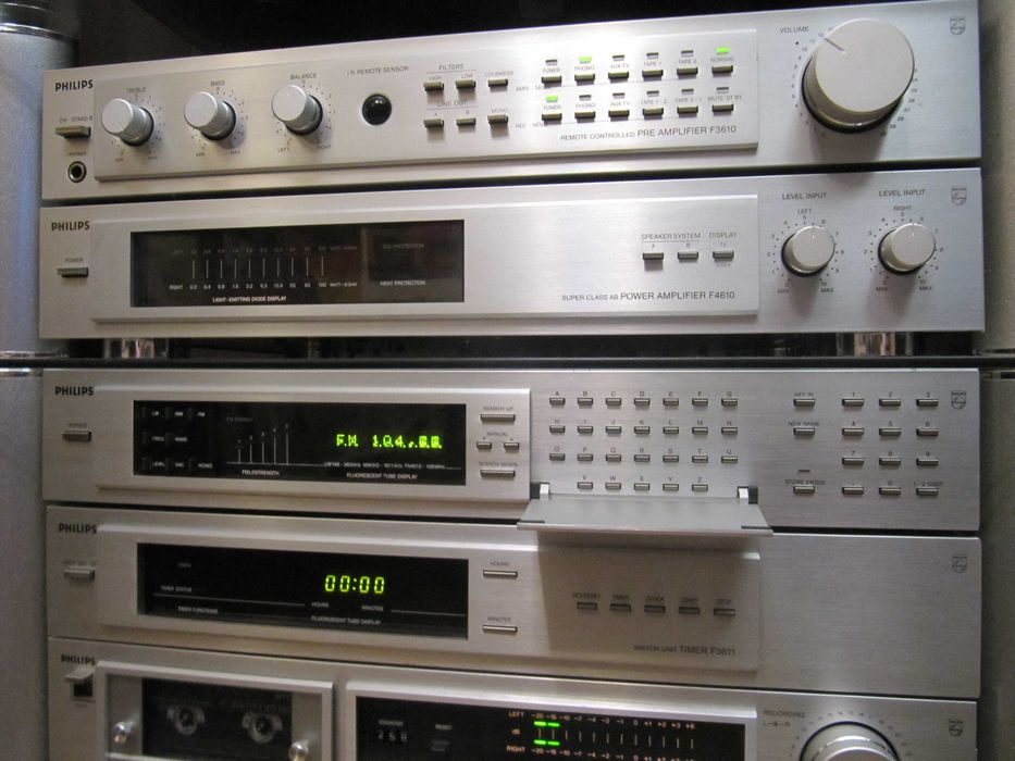 PHILIPS F-610 HI-FI – ЕЛІТАРНА Аудіостема «Pearl Philips» Super Class AB