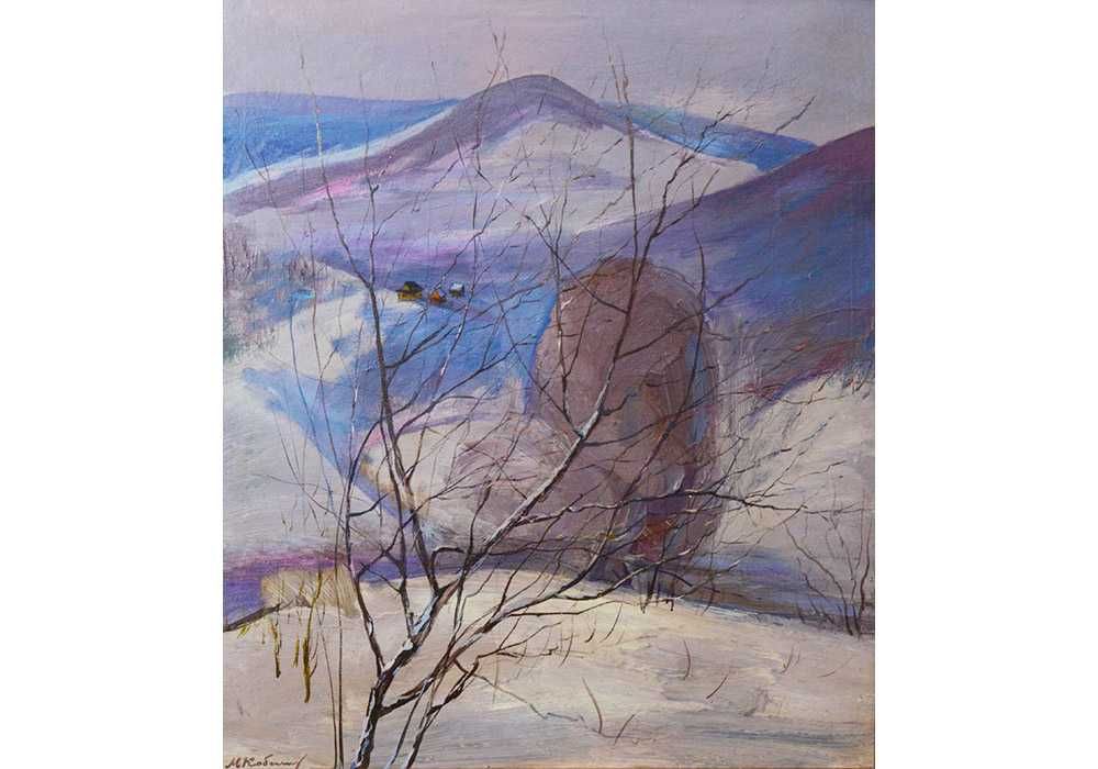 Кобыленков Михаил (1922–2002). Карпаты Горы 82*70 см - Закарпатська школа Ерделі Бокшай Манайло - Карпати