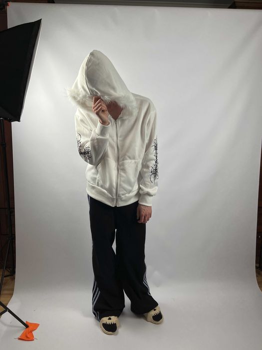 Fur Zip-Hoodie | 2 colors Opium Archive Distressed y2k oversize: 1
