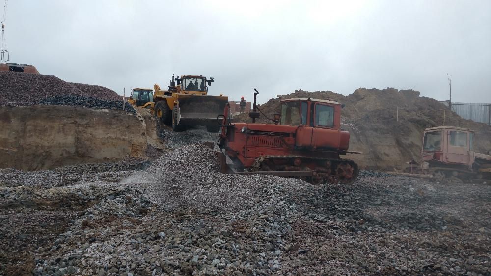 Планирование участка, выравнивание территории, бульдозер в аренду