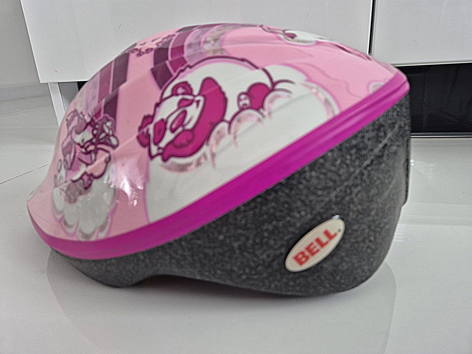 Kask rowerowy dziewczęcy M/L,  52-56 cm