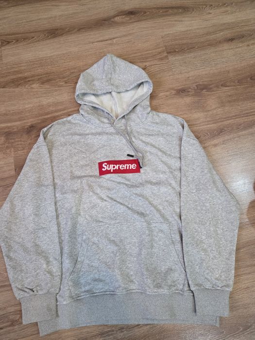 Bluza supreme box logo szara