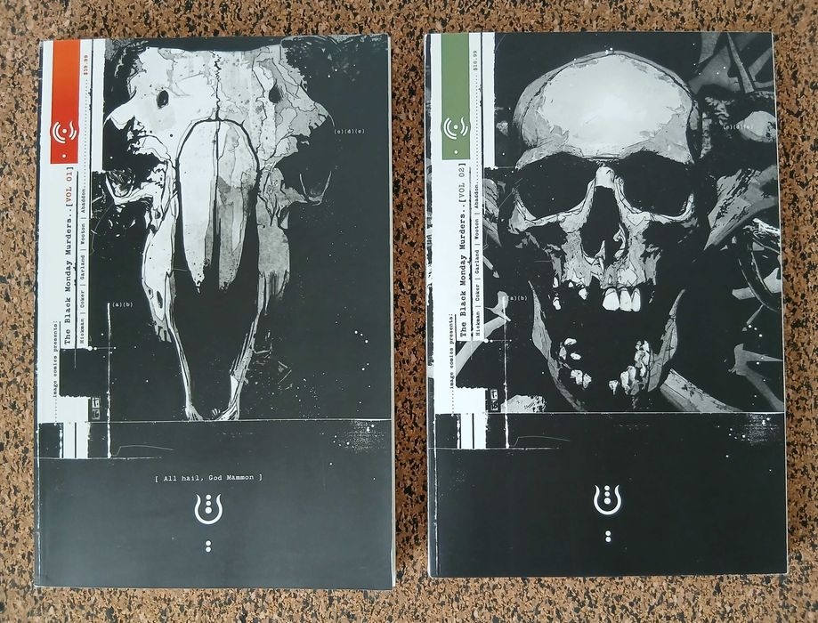 2 BDs - The Black Monday Murders Vol. 1 and Vol. 2 (coleção completa)