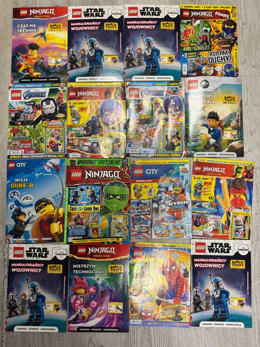 Gazetki Czasopisma Lego 73 sztuki
