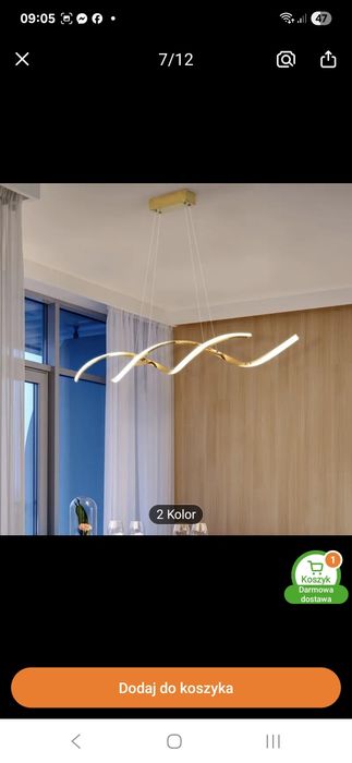 Lampa led do salonu . Posiadam 2 szt
