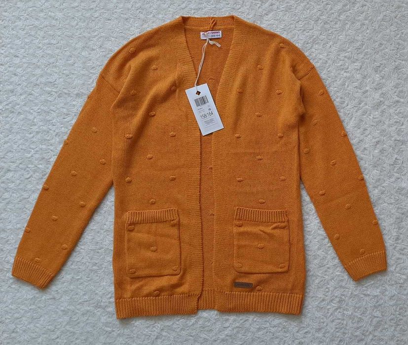 5.10.15. NOWY sweter sweterek w kolorze miodowym r. 158/164