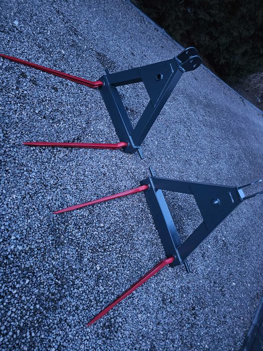 zęby kute - wzmocnione 88cm widły podnośnik ładowacz do bel na tył