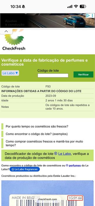 Perfume Santal 33 Le Labo