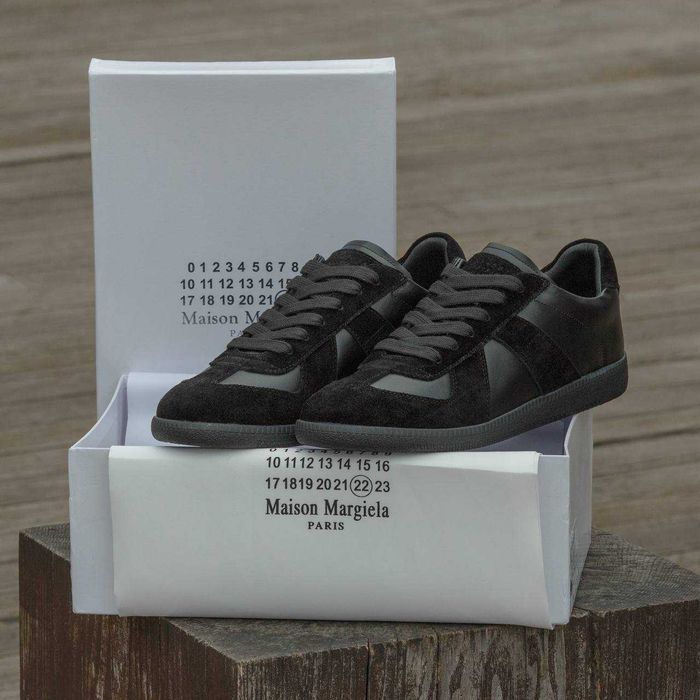 Кожаные кроссовки Maison Margiela Replica шкіряні кеди Мейсон Марджела
