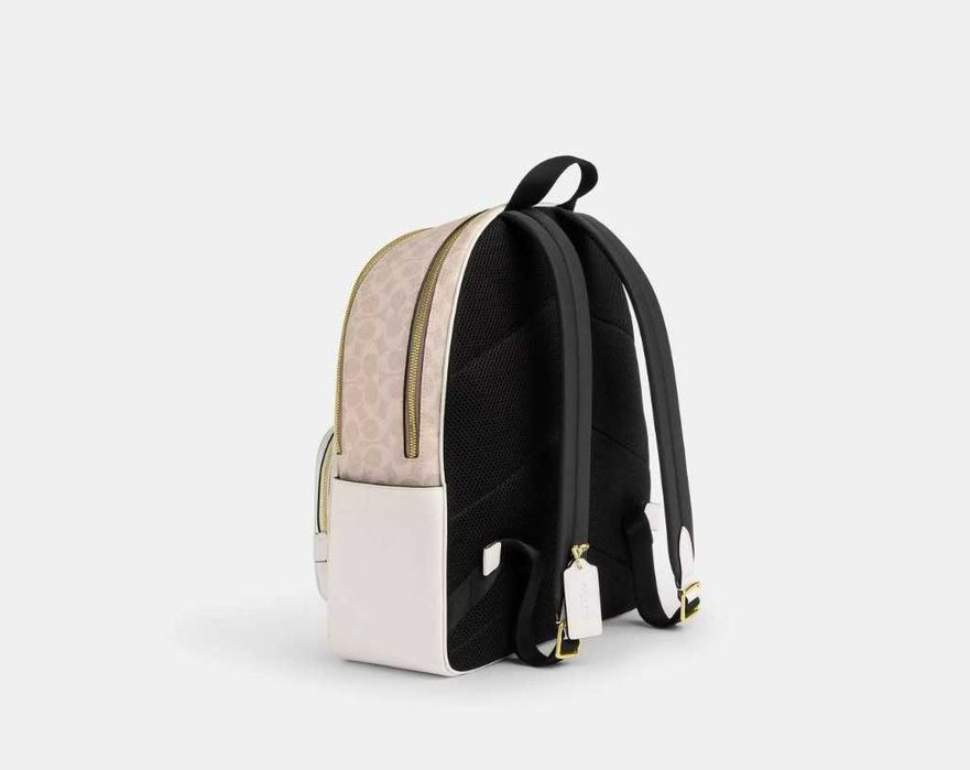 Coach Large court backpack in signature canvas