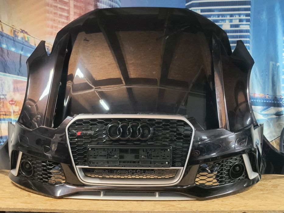 AUDI RS6 C7 4G KOMPLETNY PRZÓD maska lampy błotniki chłodnice pas przedni LZ9Z