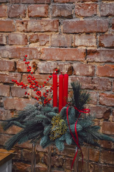 Kompozycja świąteczna, stroik świąteczny