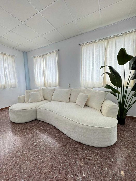 Sofá chaise longue bege novo - entrega gratuita!!