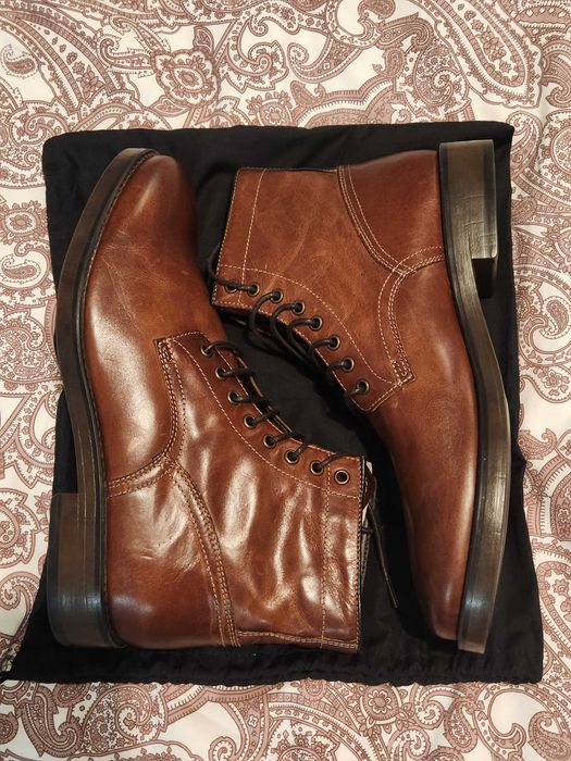 Nova Bota em pele natural cor marrom 43/44