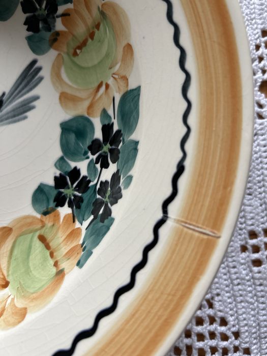 Włoclawek gleboki talerz z ptaszkiem