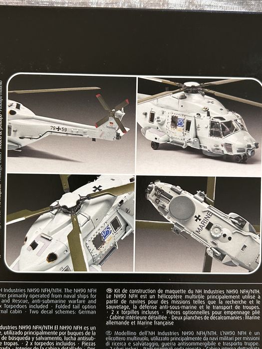 Helikopter śmigłowiec NH90 NFH Navy model Revell 03784