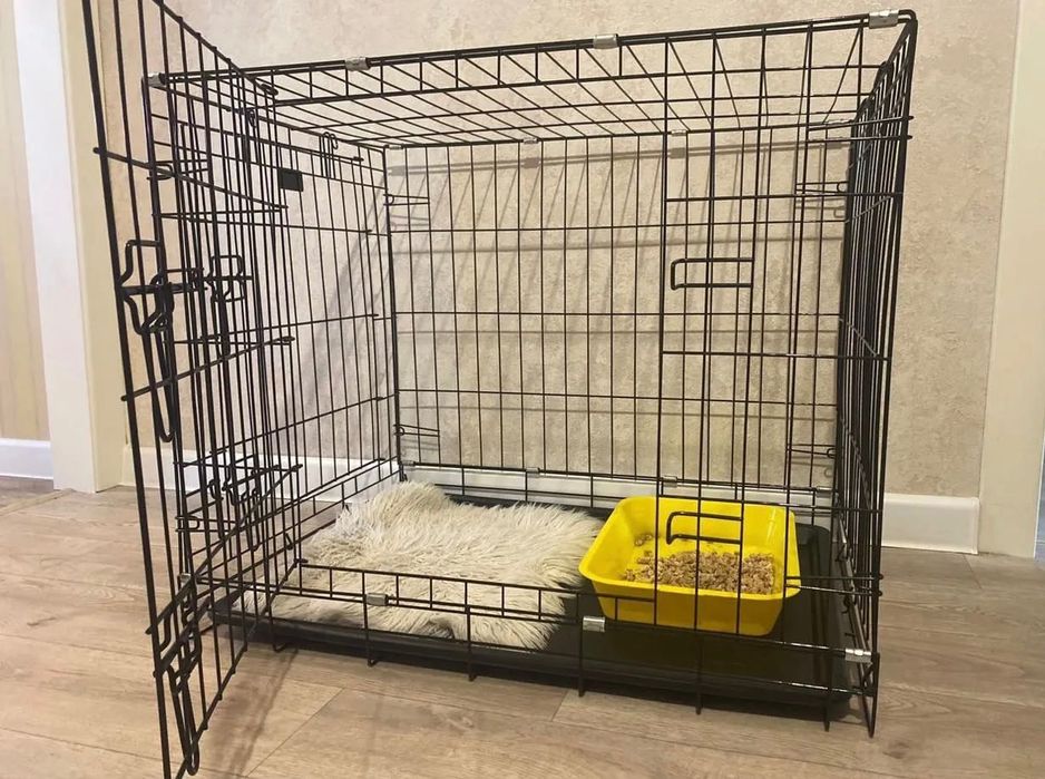 Клітка для тварин—НОВА‼️металева складна Вольєр для кота собак цуценят