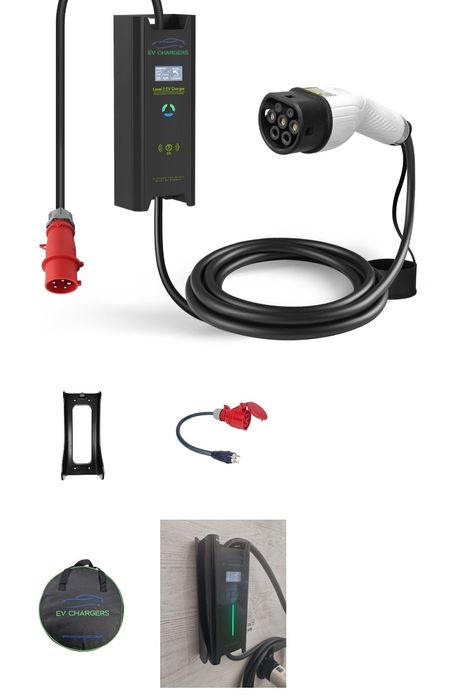 Carregador portatil EVSE 6A-16A TYPE2 TRIFÁSICO (11KW)