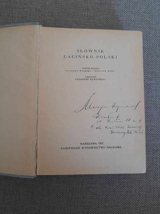 Słownik łacińsko polski PWN 1957 r.