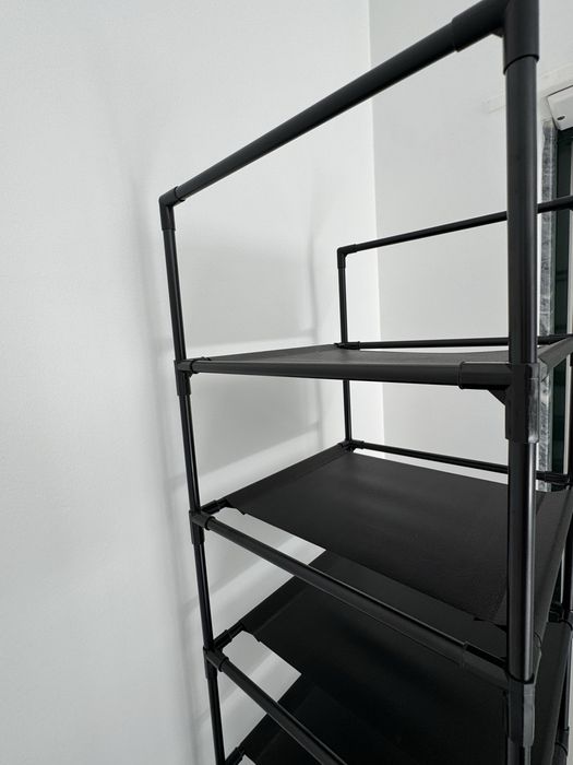 Sapateira Vertical Alta 10 Níveis Preta – Organizador